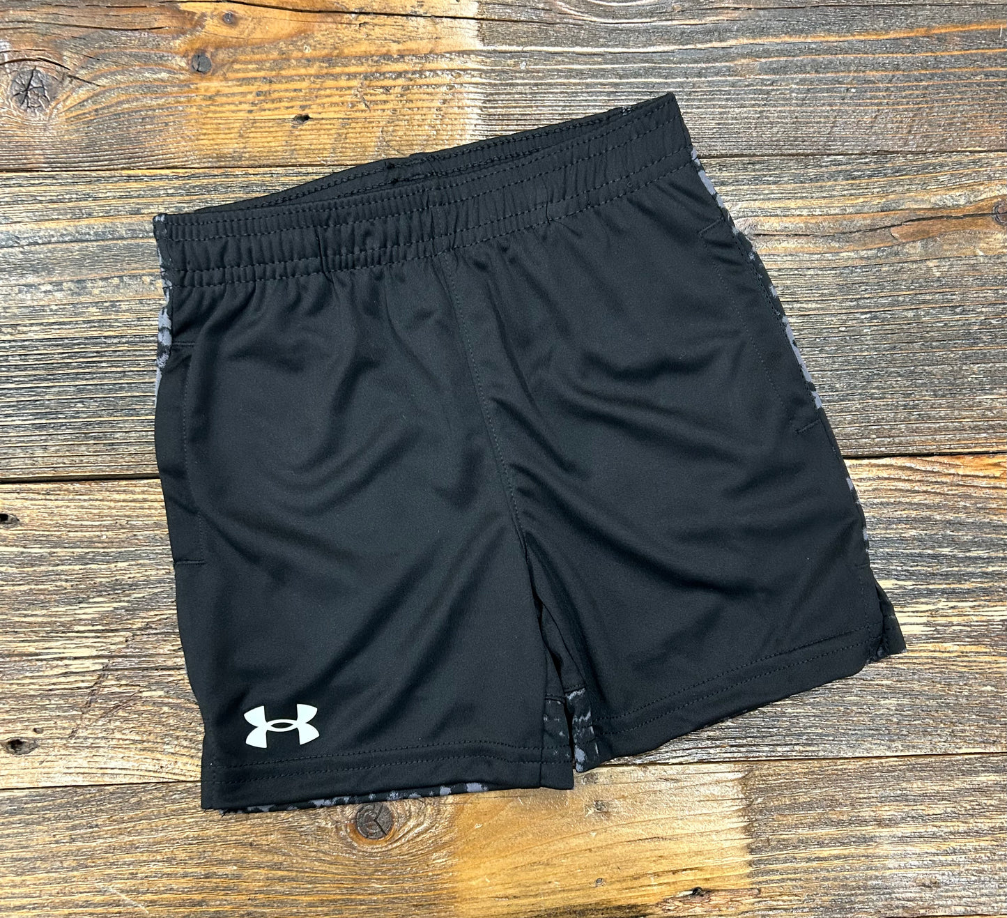 Under Armour Black & Croc Camo Blocked Tech Short