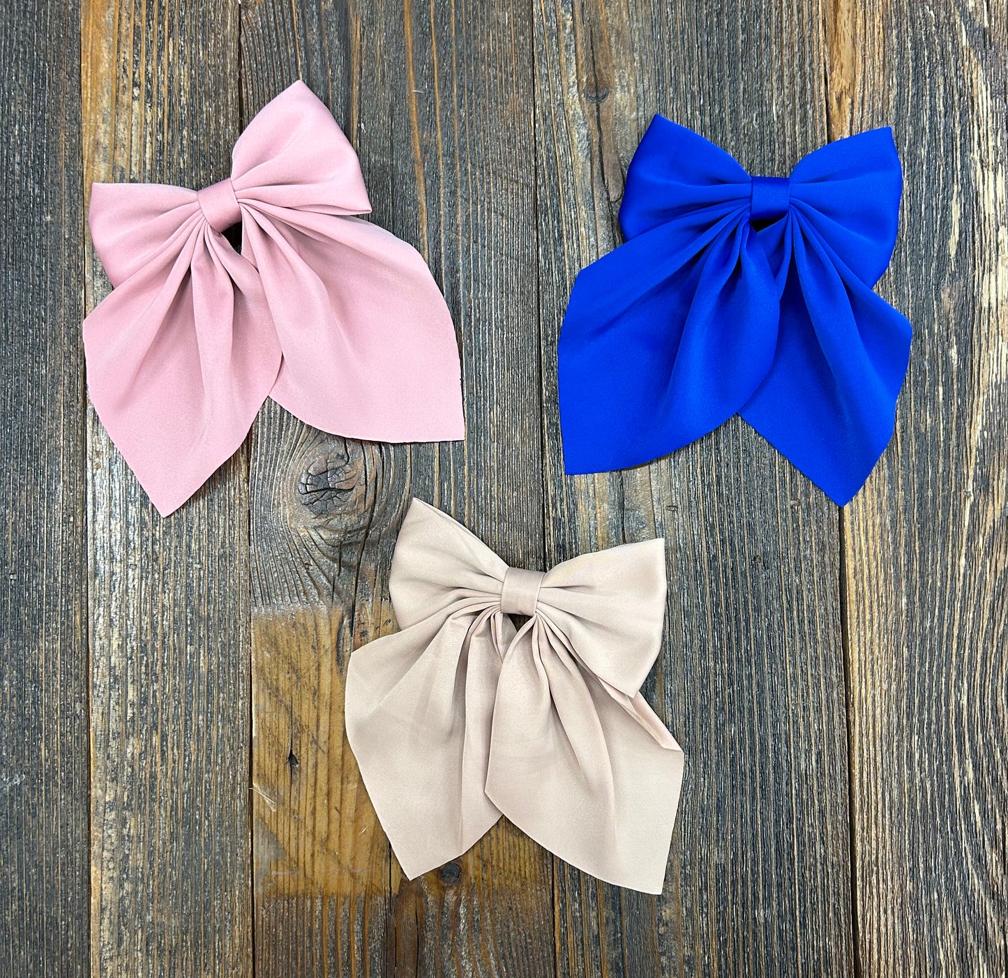 Large Solid Ribbon Bows
