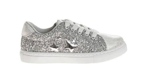 Kenzie Silver Glitter Sneaker