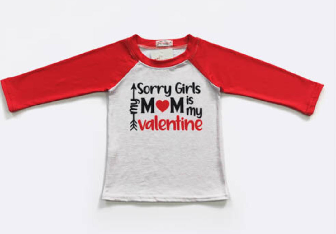 Mom Valentine Raglan