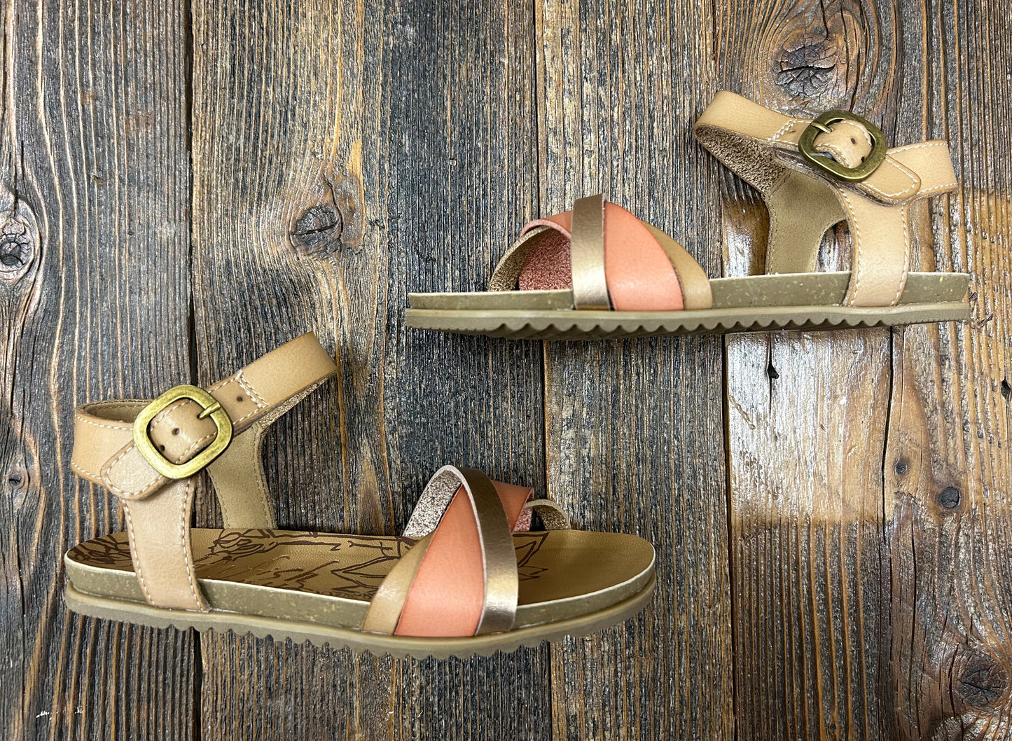 Blowfish Terracotta / Rose Gold Strappy Sandal