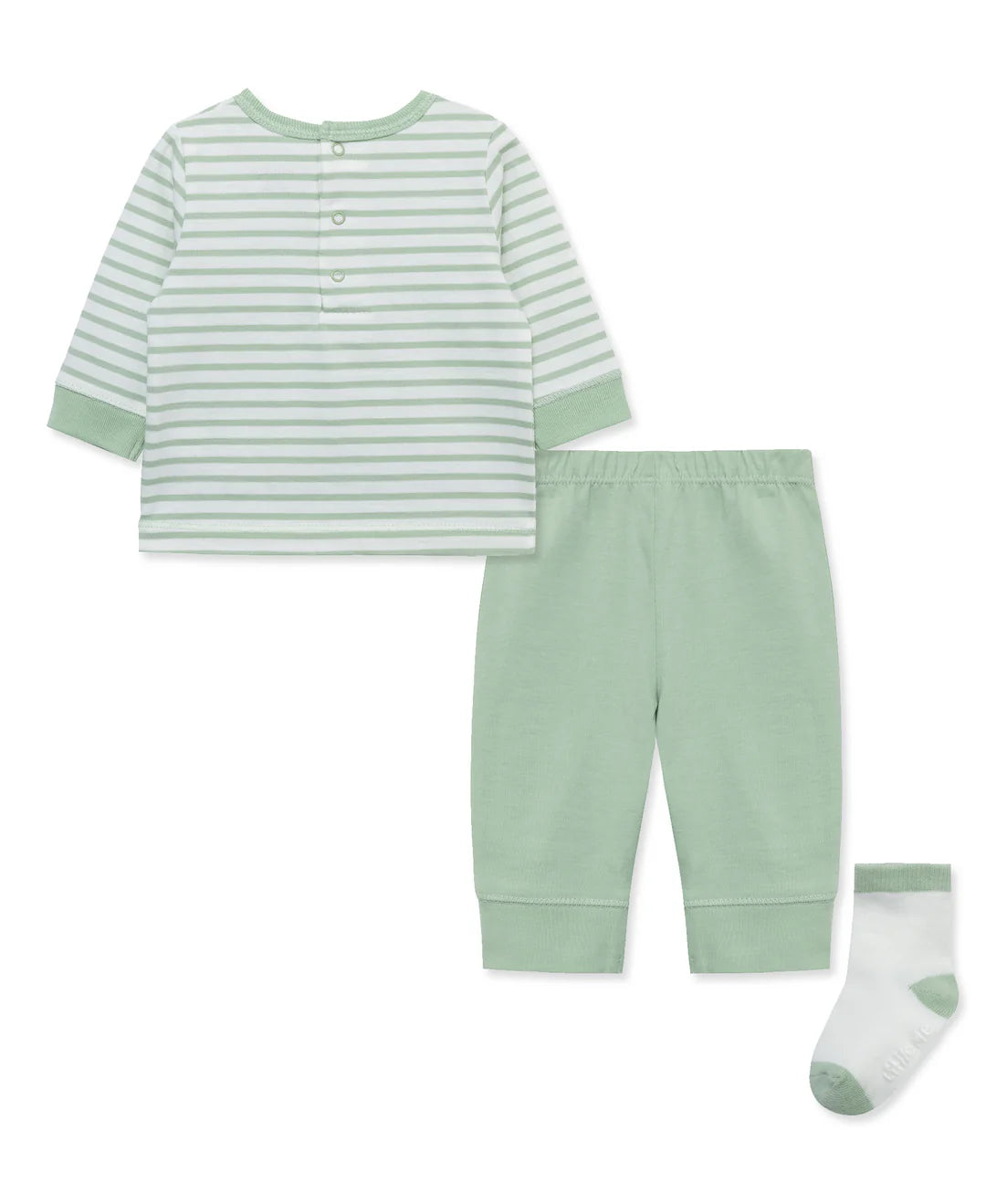Little Me Mint Tractor Jogger Set