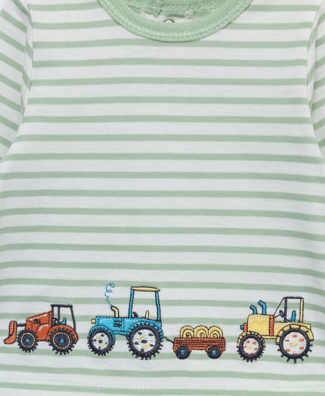 Little Me Mint Tractor Jogger Set