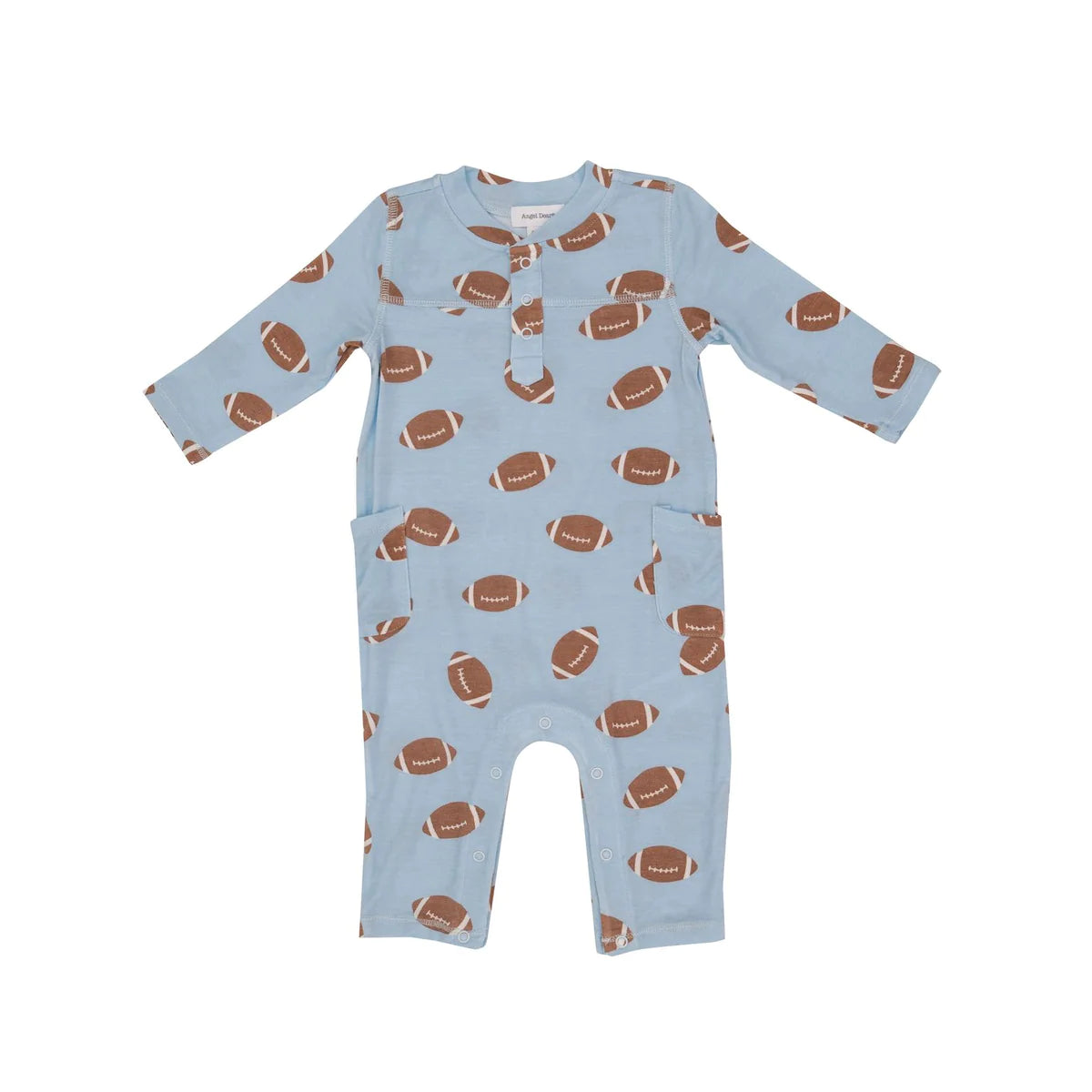 Angel Dear Blue Football Romper