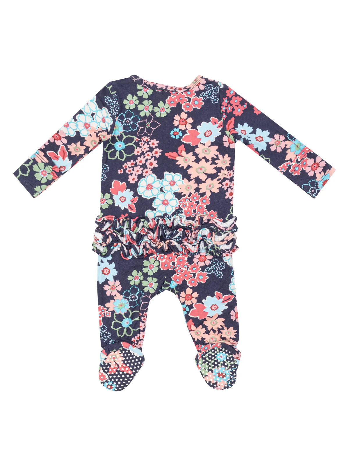 Angel Dear Japonisme Blossom Floral Ruffle Footie