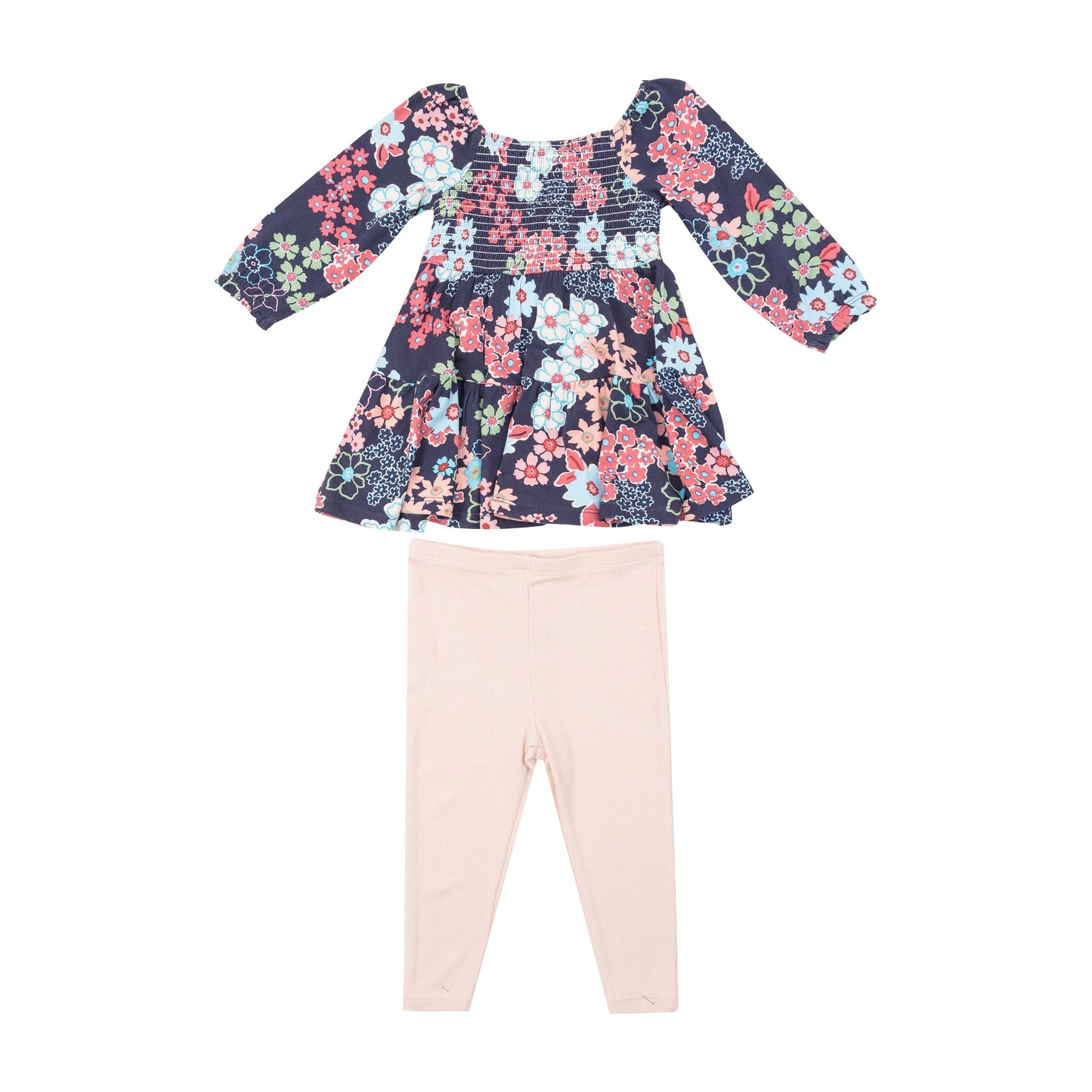 Angel Dear Japonisme Blossom Cap Sleeve Dress & Leggings