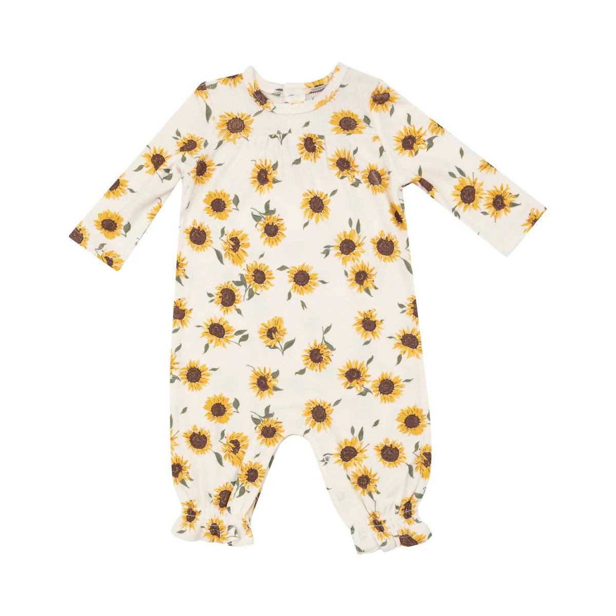 Angel Dear Baby Sunflowers LS Romper