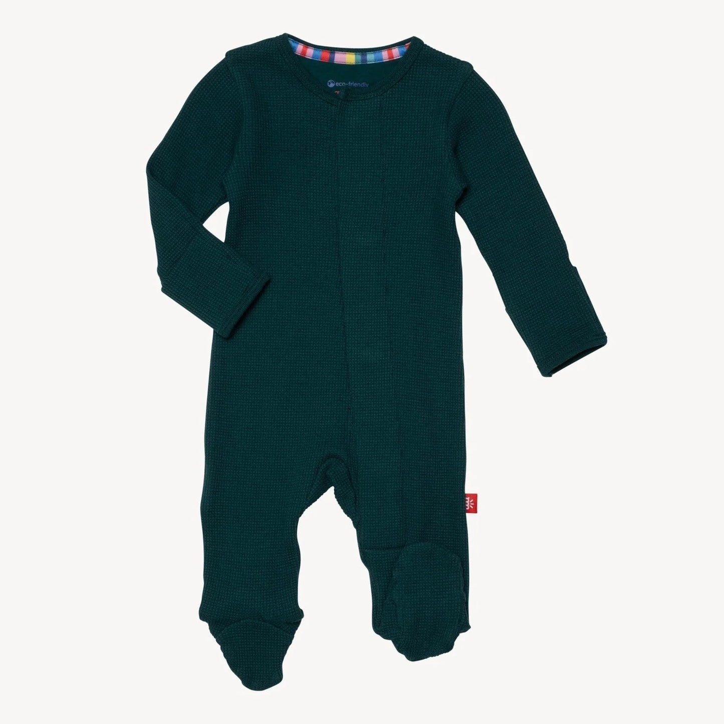 Magnetic Me Deep Emerald Waffle Footie