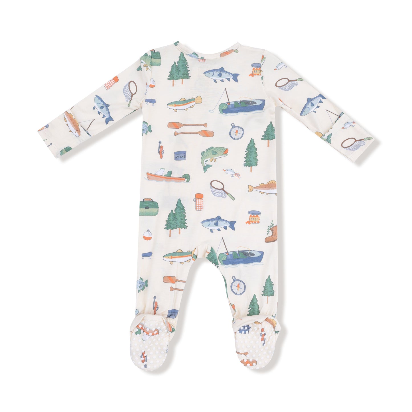 Angel Dear Fishing Things 2 Way Zipper Footie