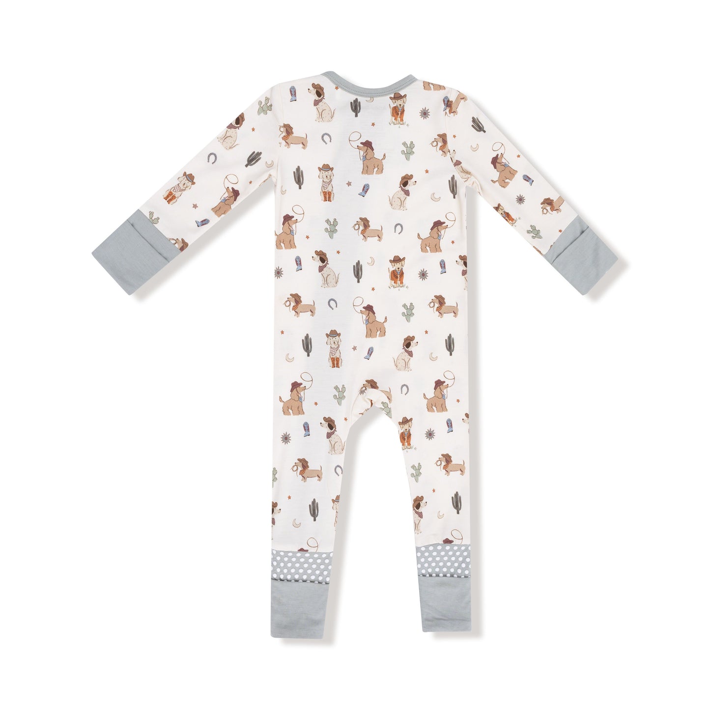 Angel Dear Cowboy Dogs 2 Way Zipper Romper