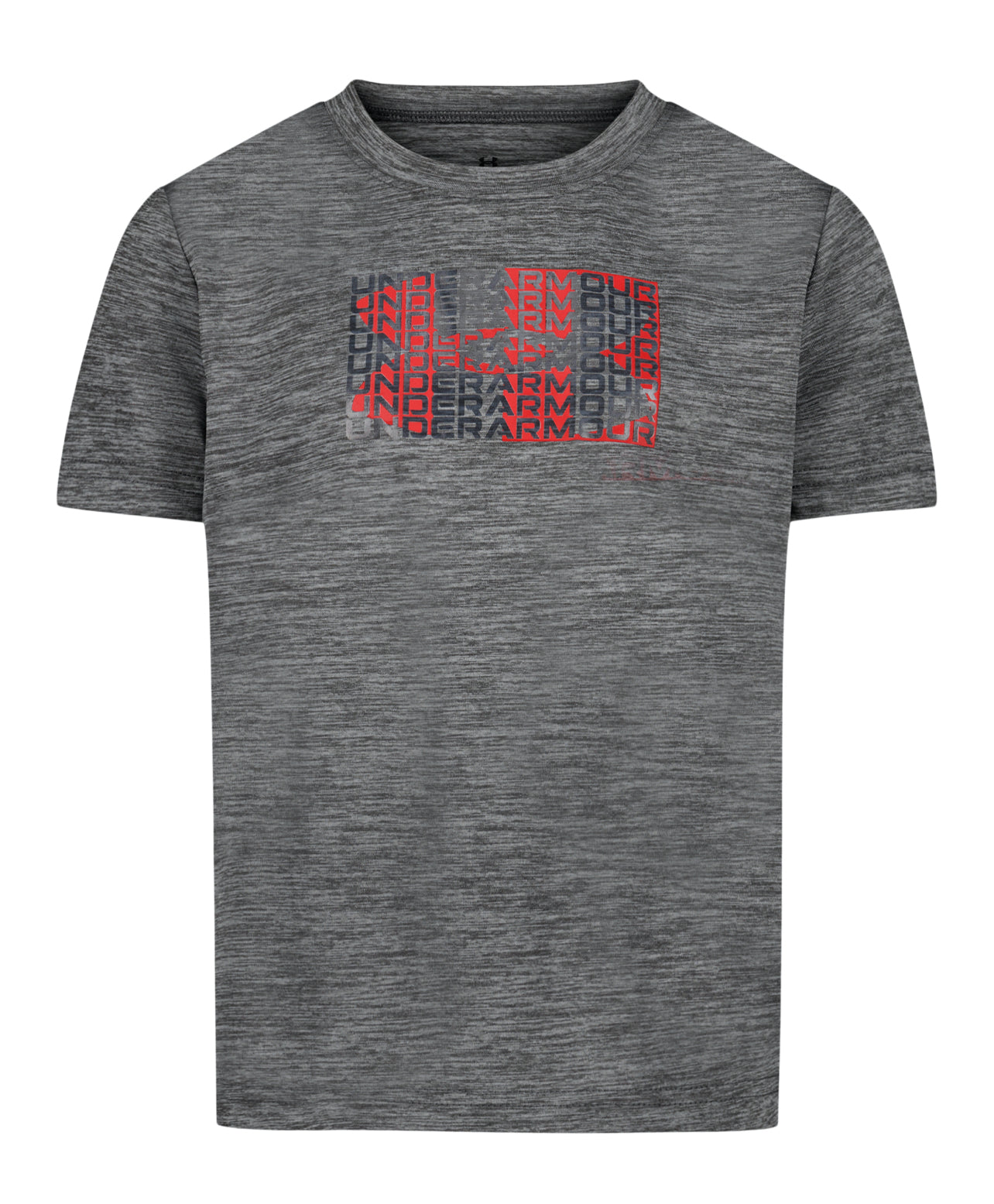 Under Armour Castlerock & Red Foil Logo Twist Tech Tee