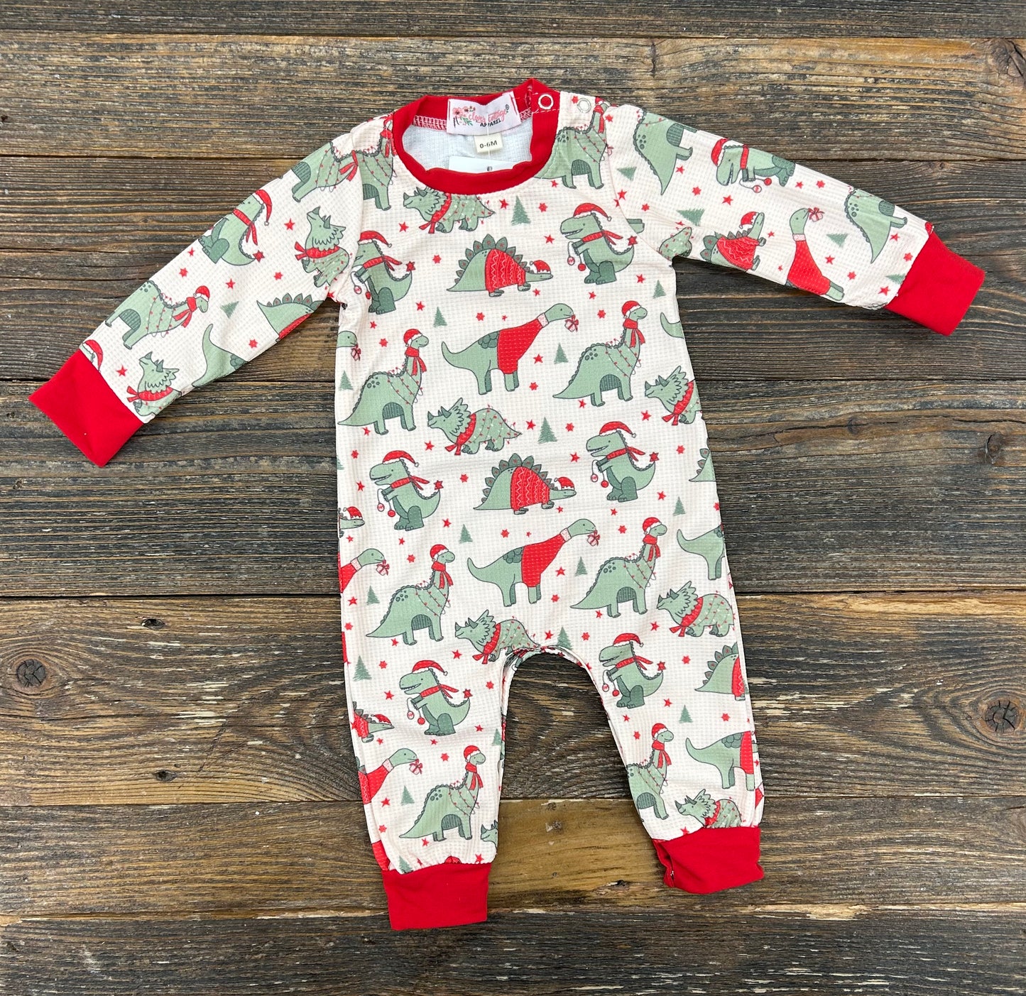 CC Dino Christmas Romper