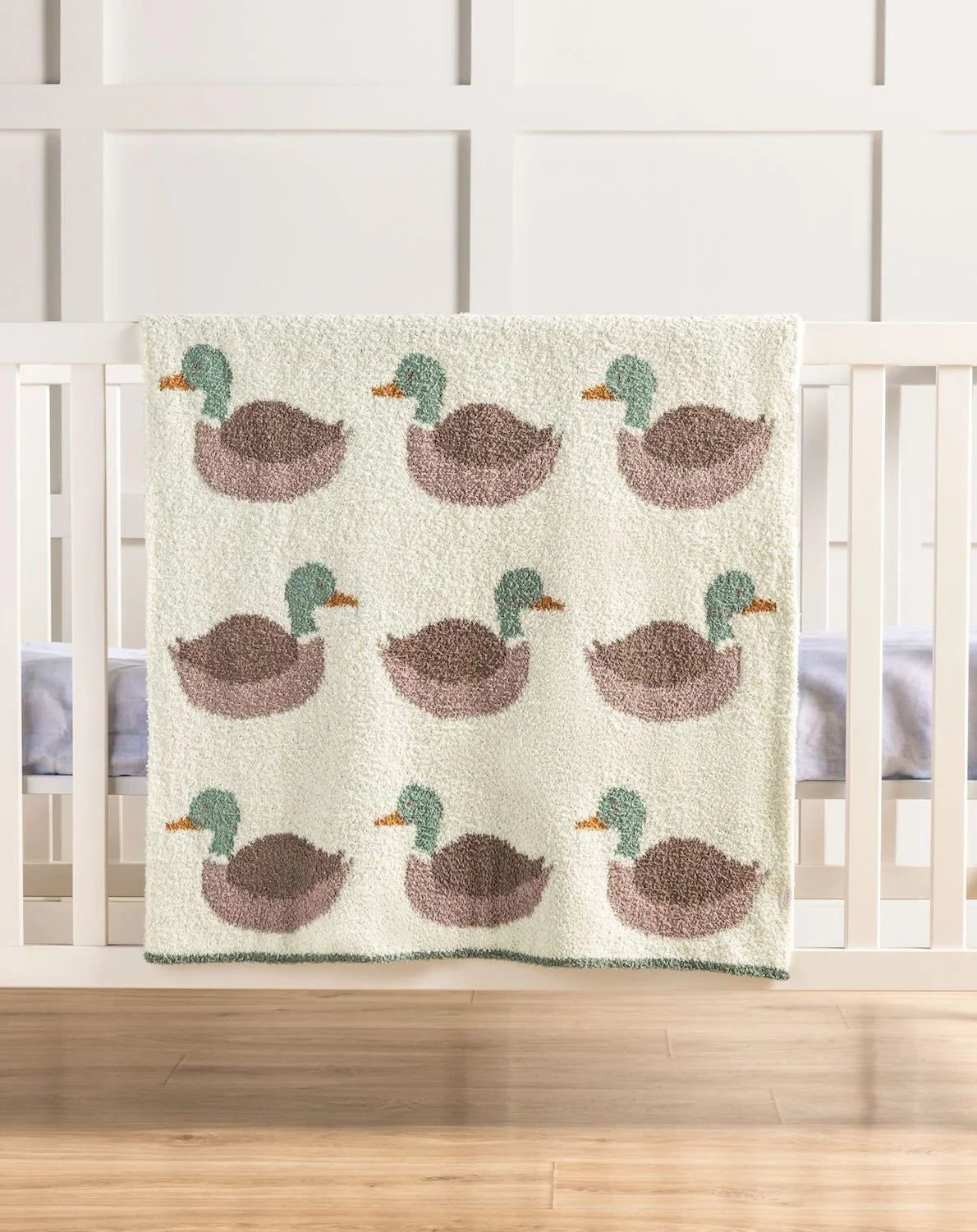 Mudpie Mallard Duck Chenille Blanket