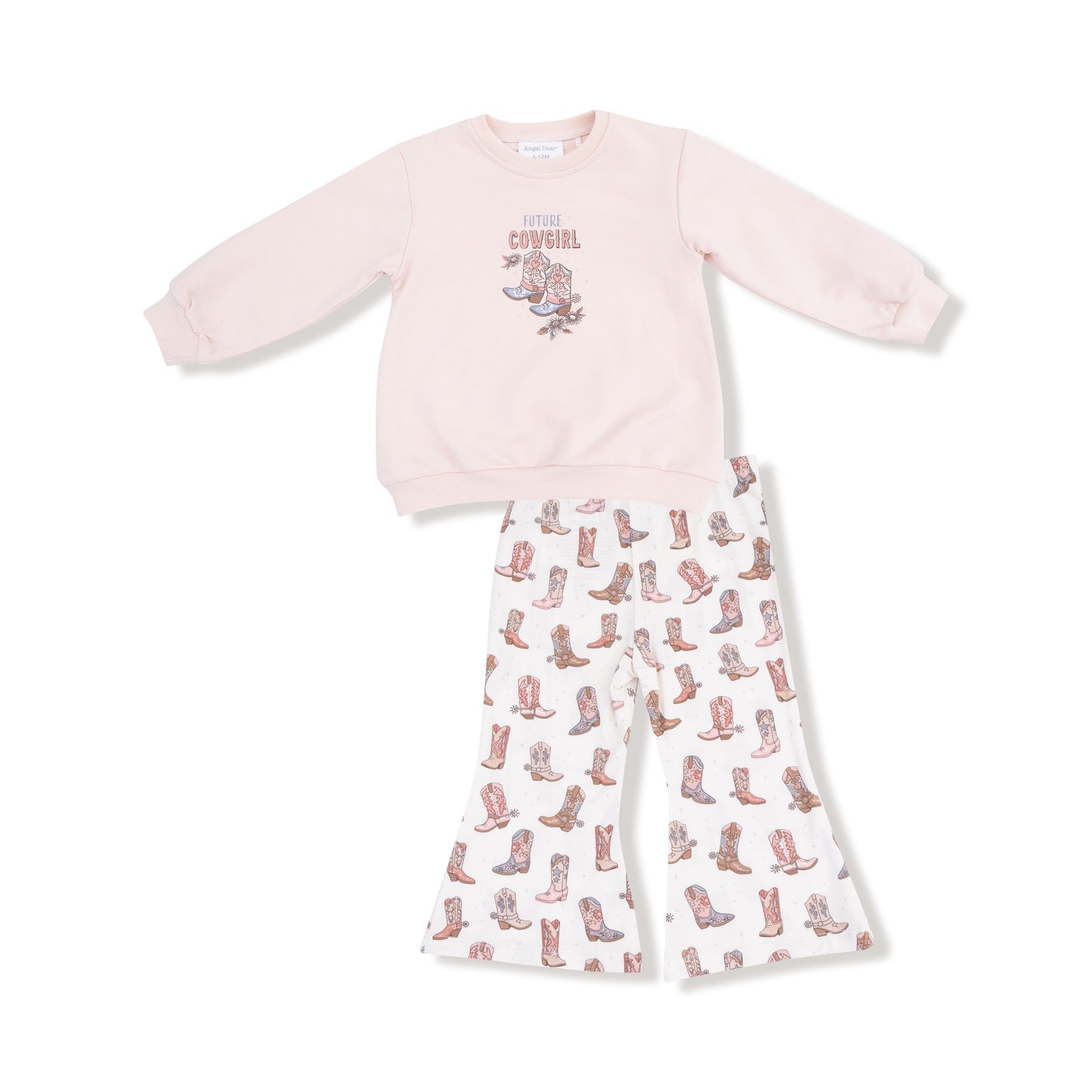 Angel Dear Future Cowgirl Oversized Sweatshirt with Bamboo Baby Bells