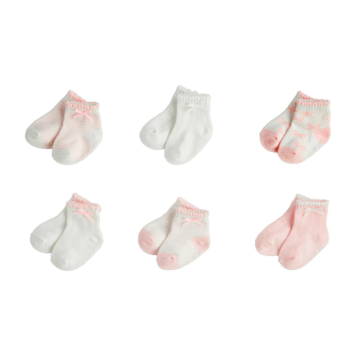 Mudpie Pink Baby Socks