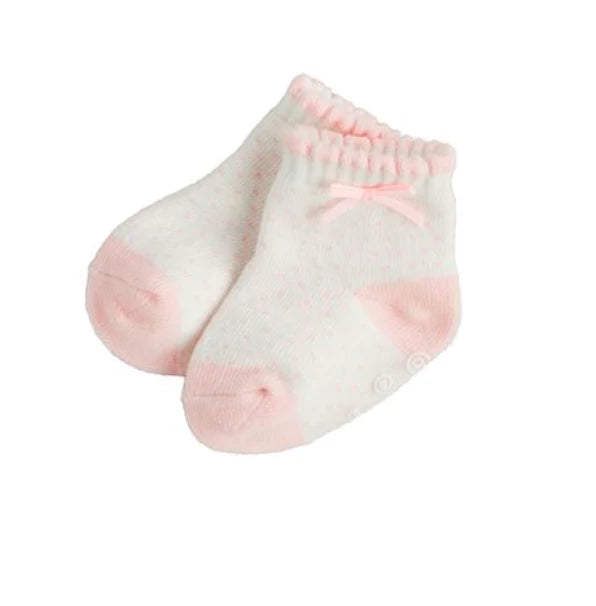 Mudpie Pink Baby Socks