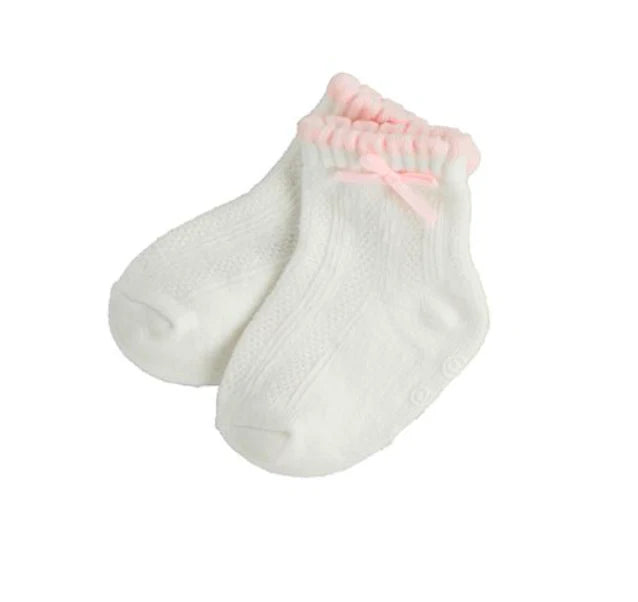 Mudpie Pink Baby Socks