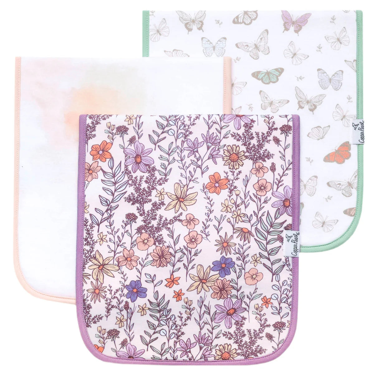 Copper Pearl Burp Cloths