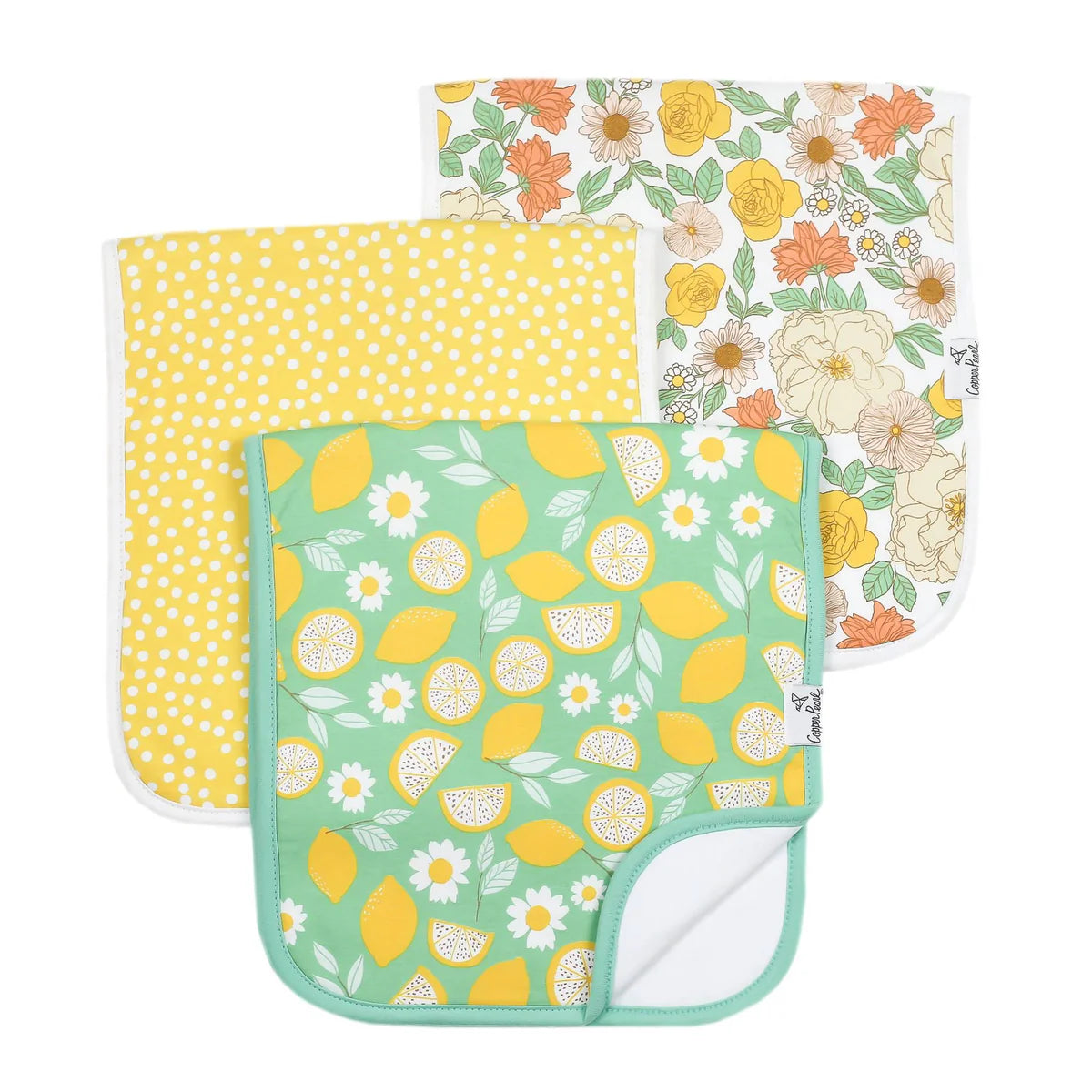 Copper Pearl Burp Cloths
