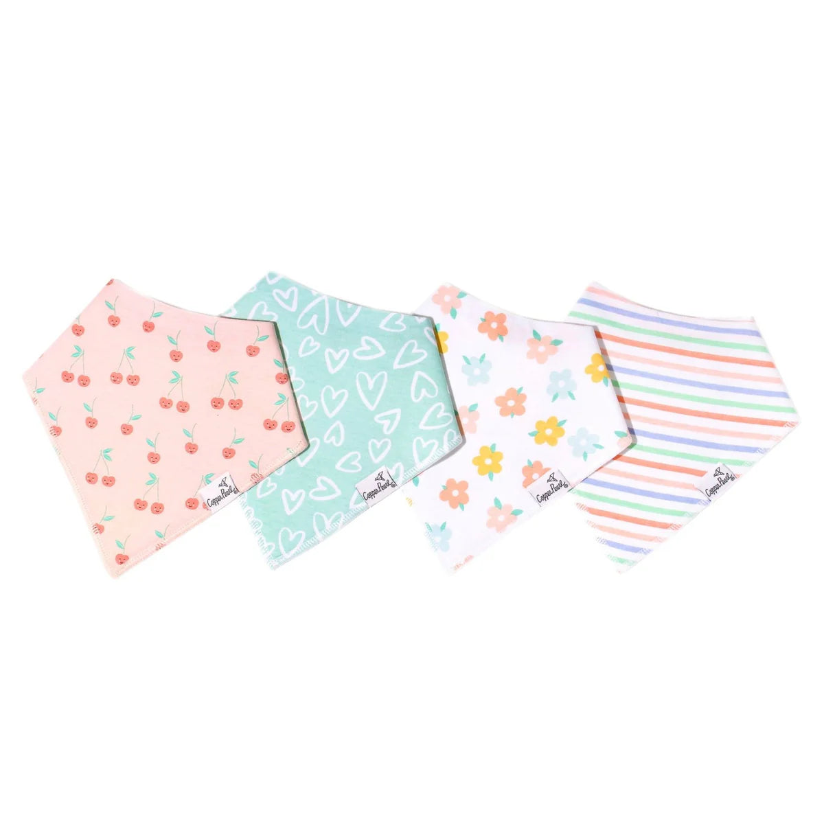 Copper Pearl Bandana Bib Sets