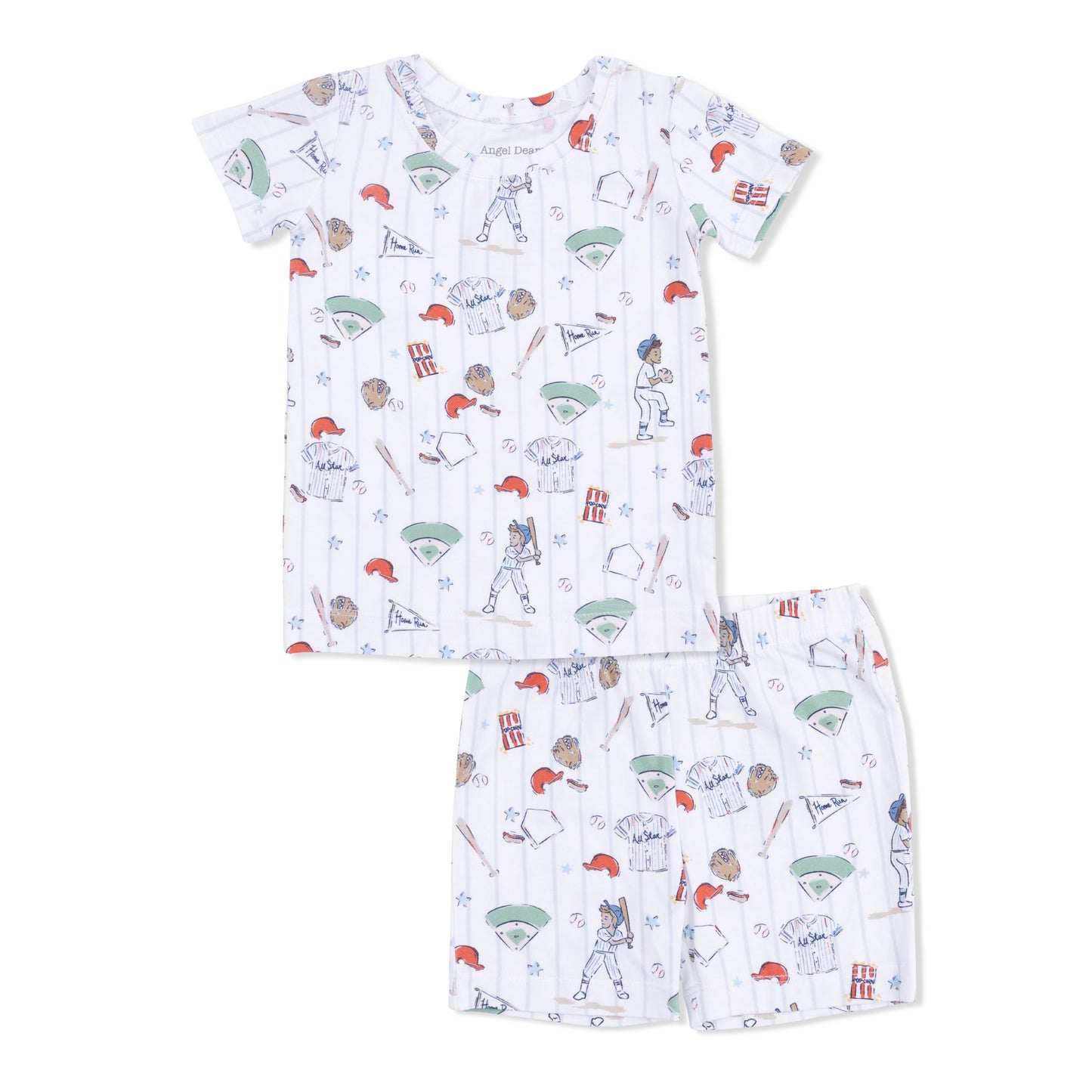 Angel Dear Home Run Baseball Loungewear Short Set