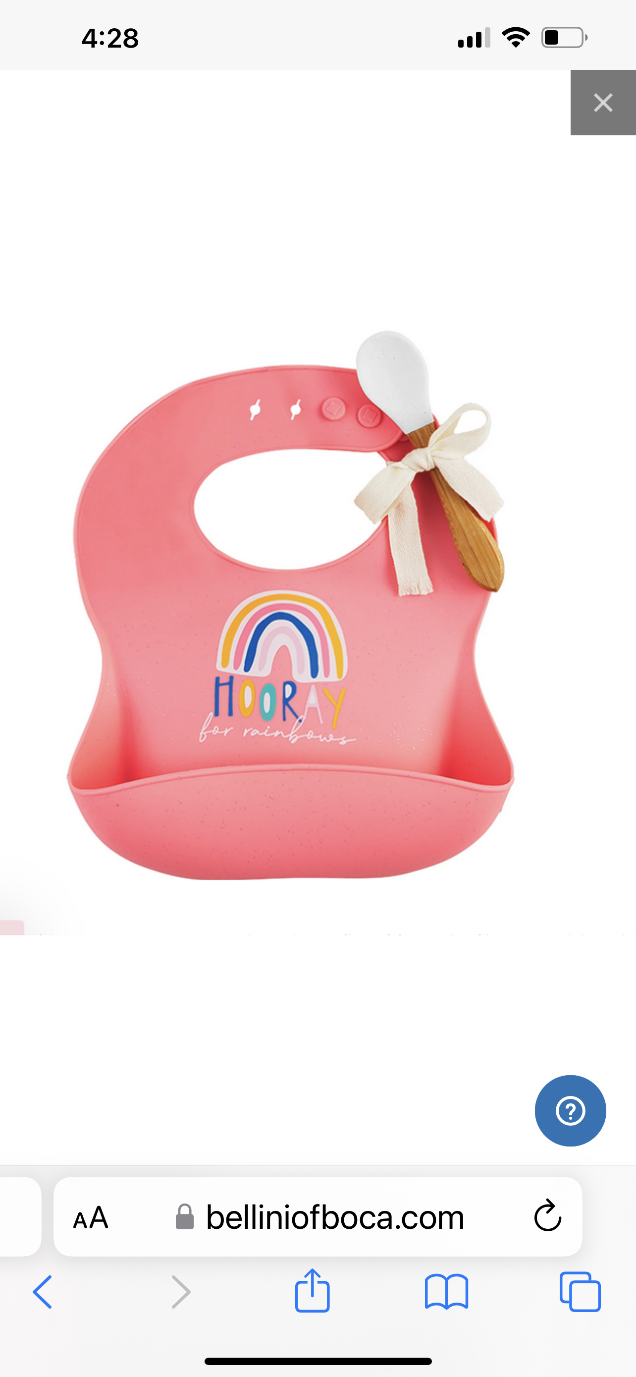 Mudpie Bib & Spoon Set