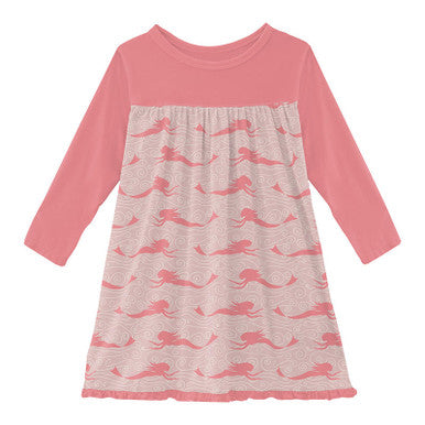 Kickee Baby Rose Mermaid Classic Swing Dress