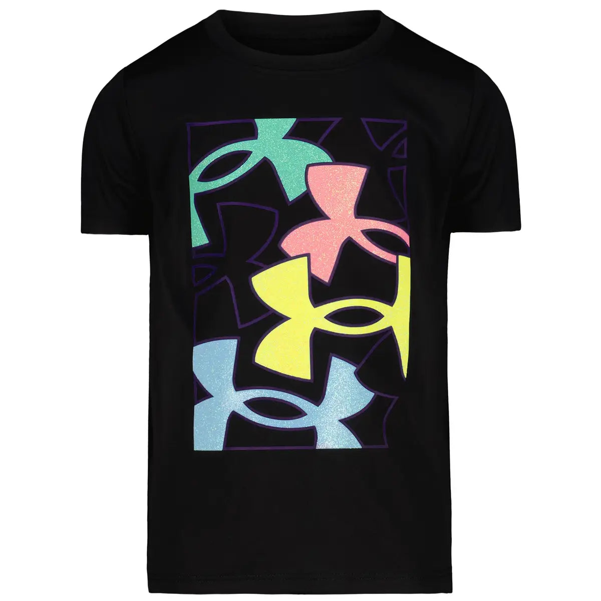 Under Armour Black Glitter Logo Tee