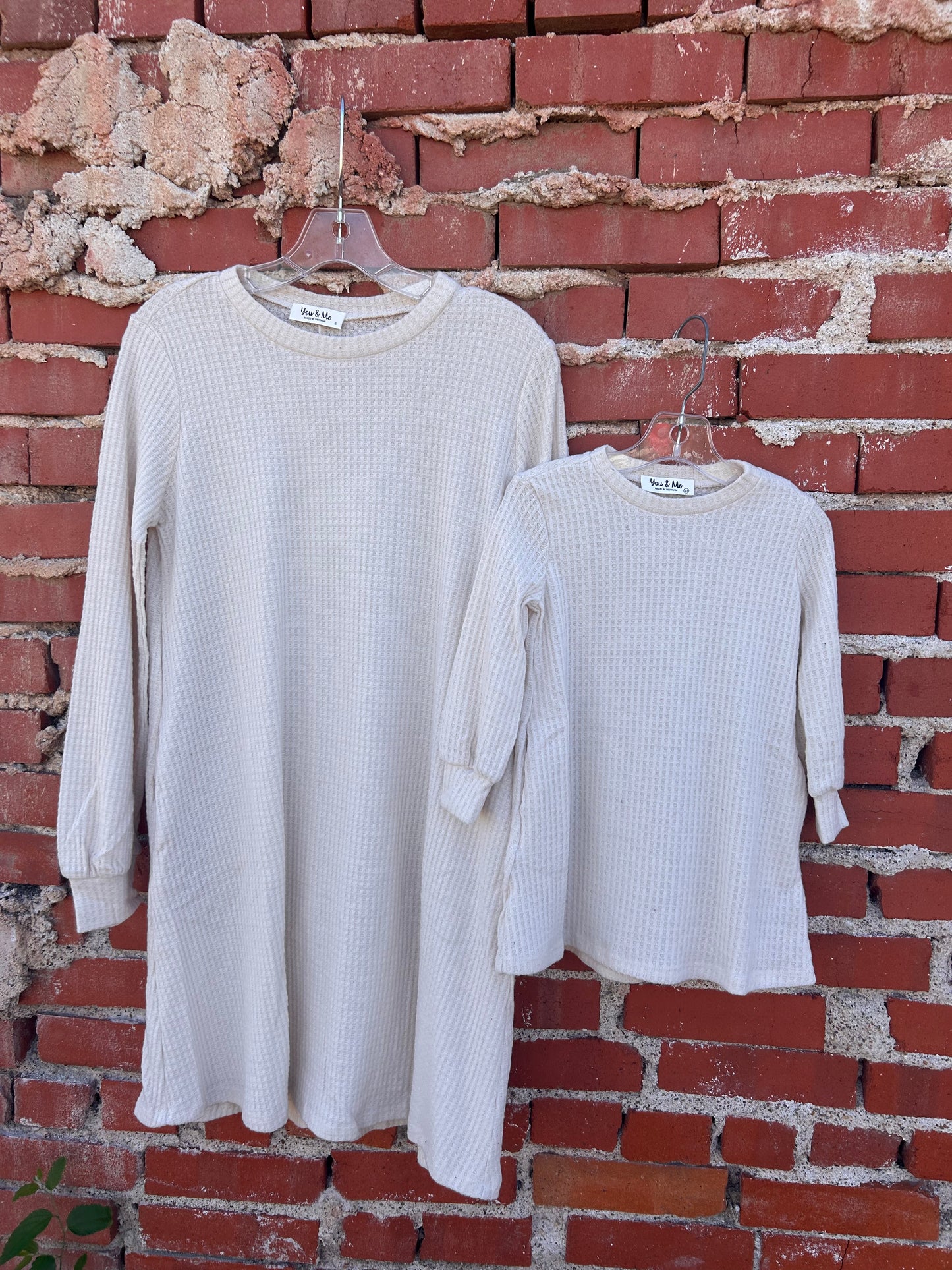Perfect Peach Mommy & Me Sweater Dresses