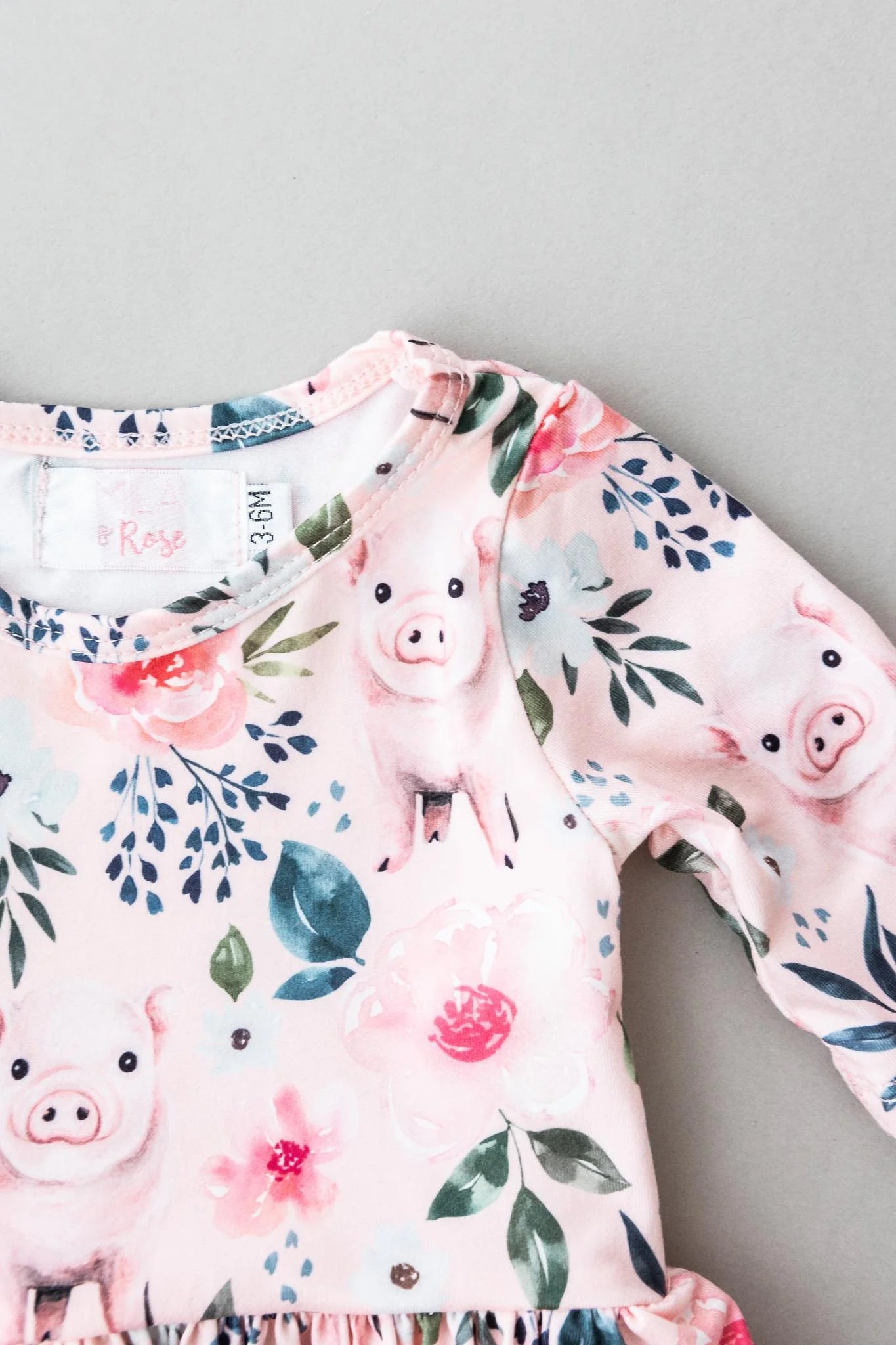 M&R This Little Piggy Twirl Bodysuit