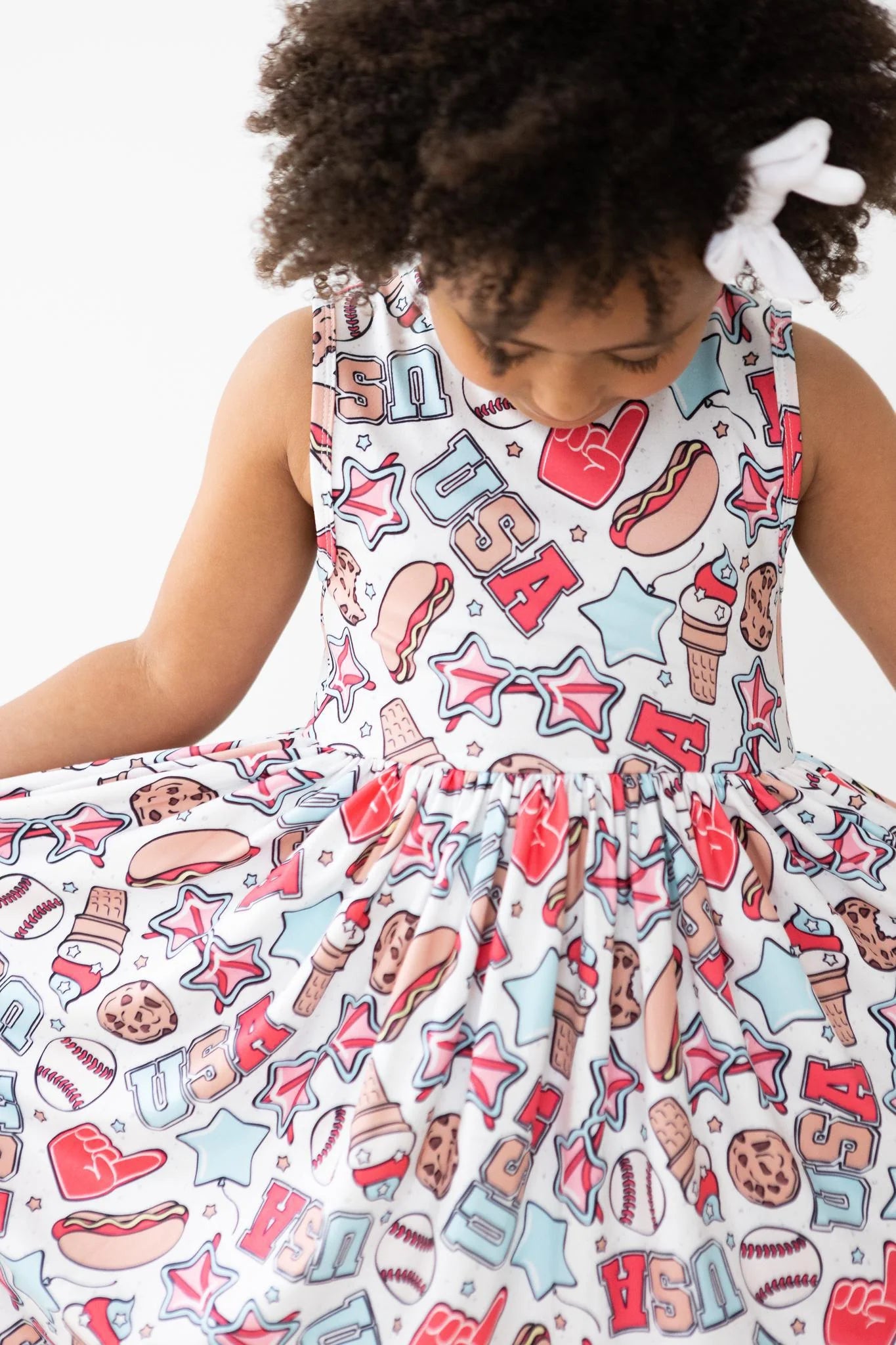 M&R Red, White & BBQ Twirl Dress
