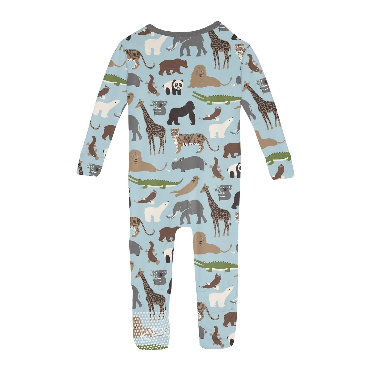 Kickee Spring Sky Zoo Convertible Sleeper