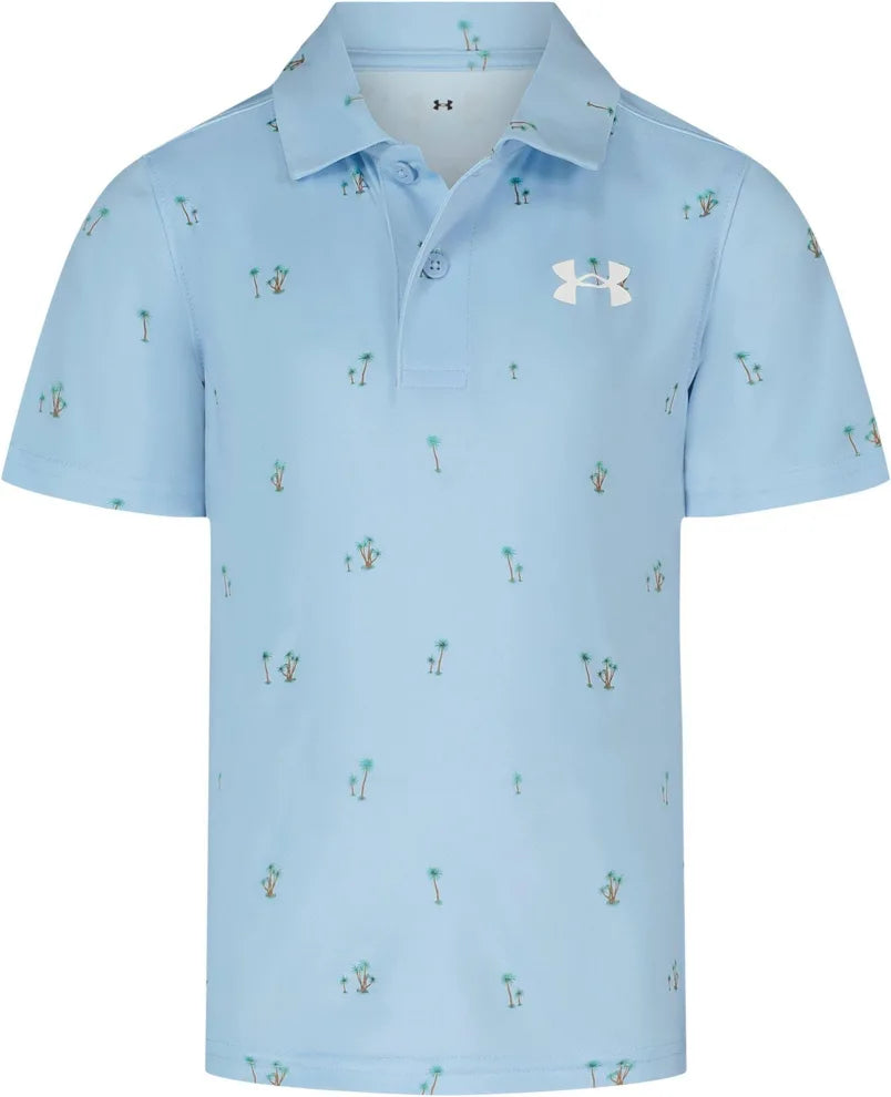 Under Armour Nimbus Blue Palm Tee Match Play Polo