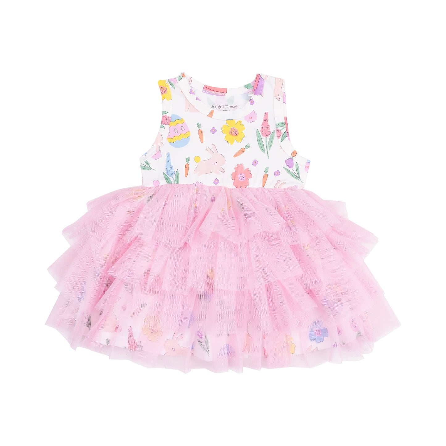 Angel Dear Easter Bunnies Pink Twirly Tank Tutu Dress