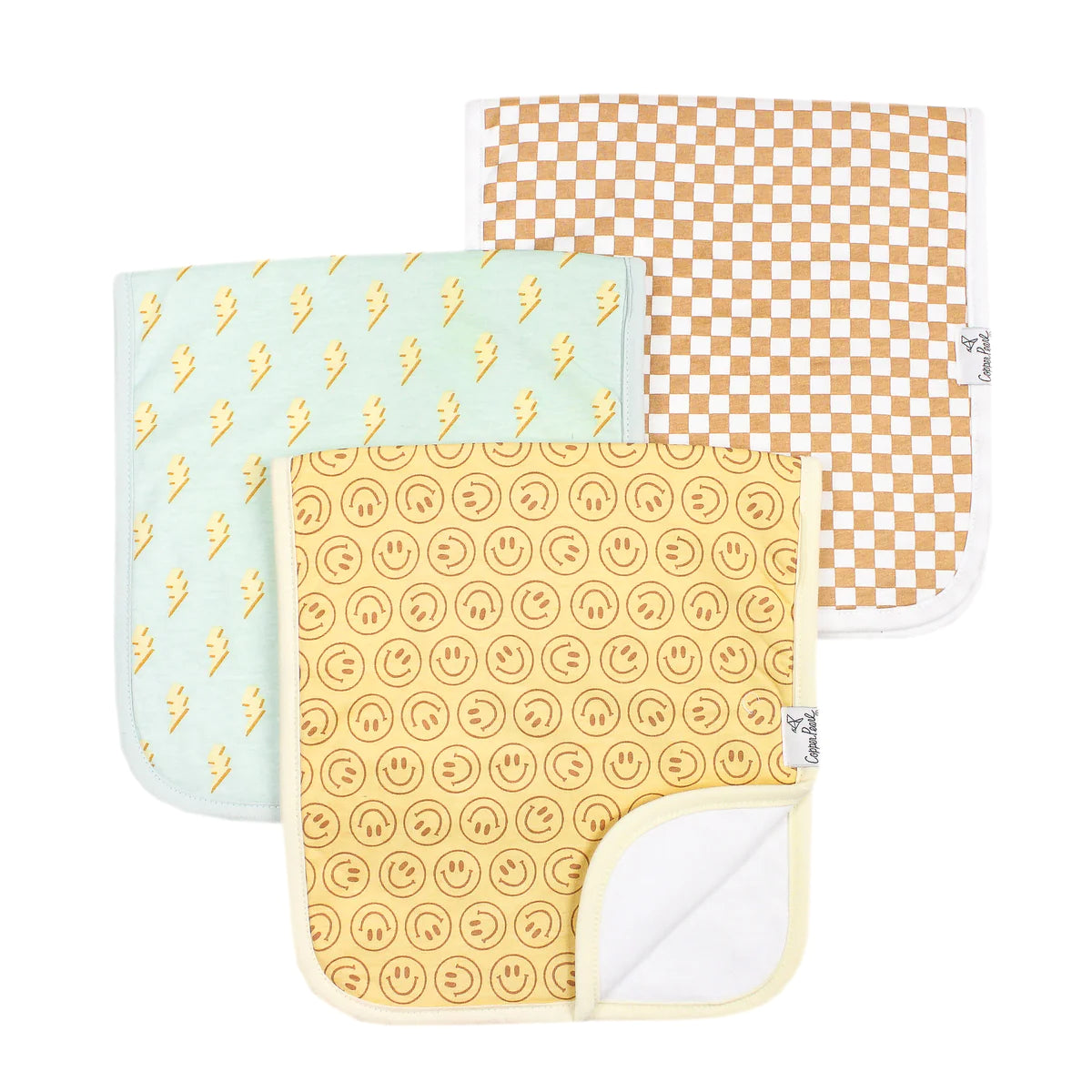 Copper Pearl Burp Cloths