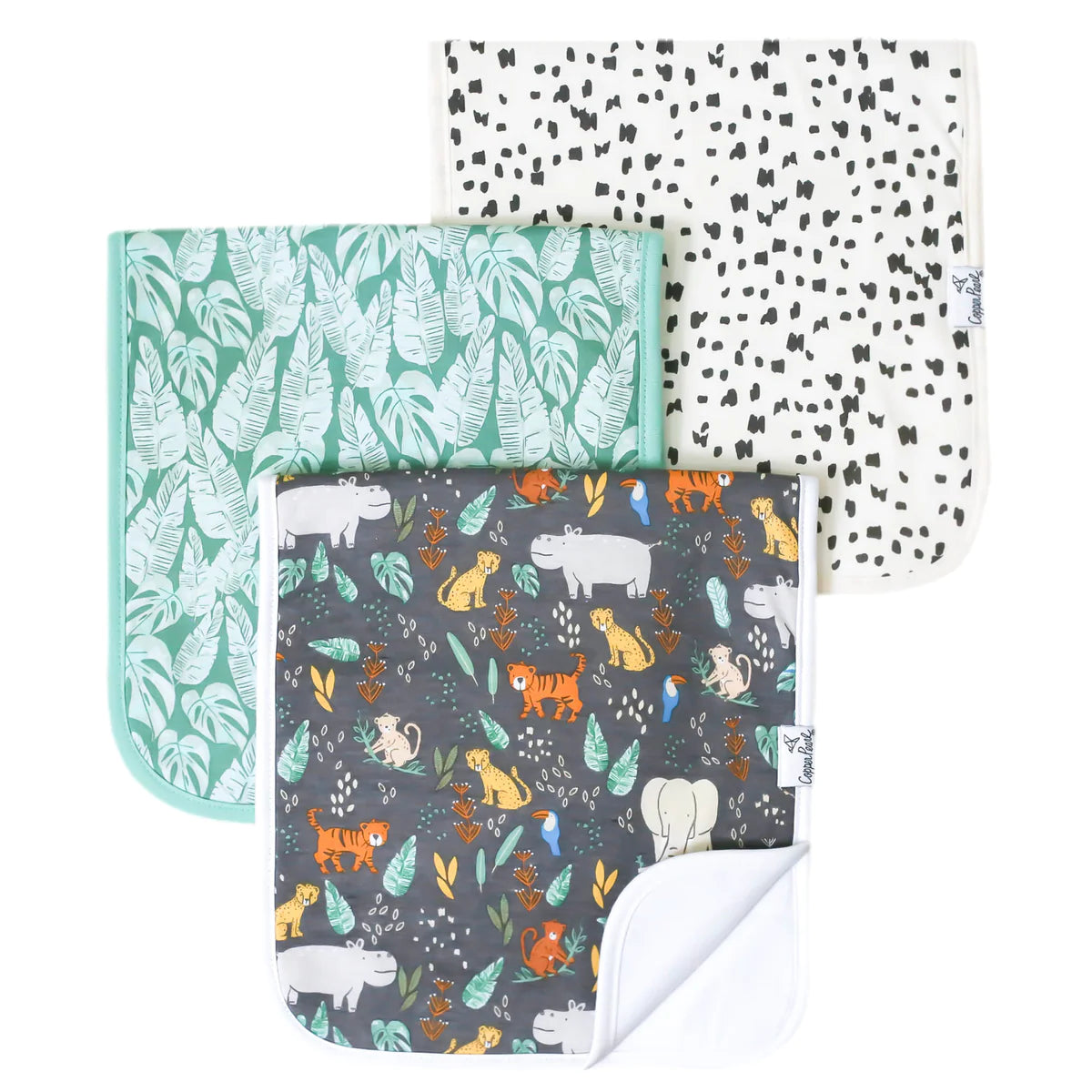 Copper Pearl Burp Cloths