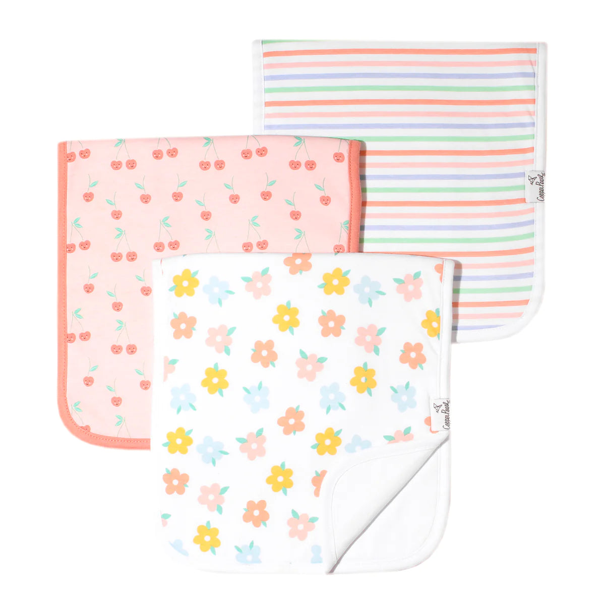 Copper Pearl Burp Cloths