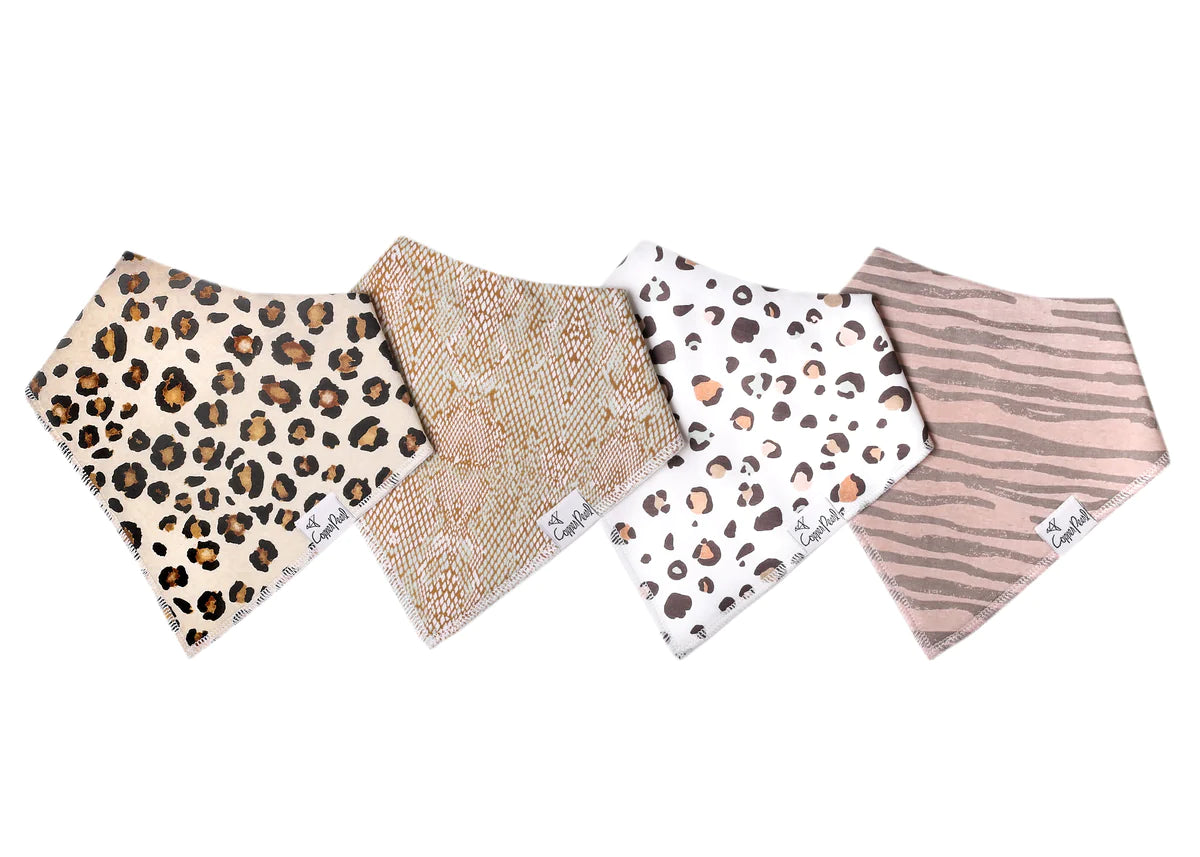 Copper Pearl Bandana Bib Sets