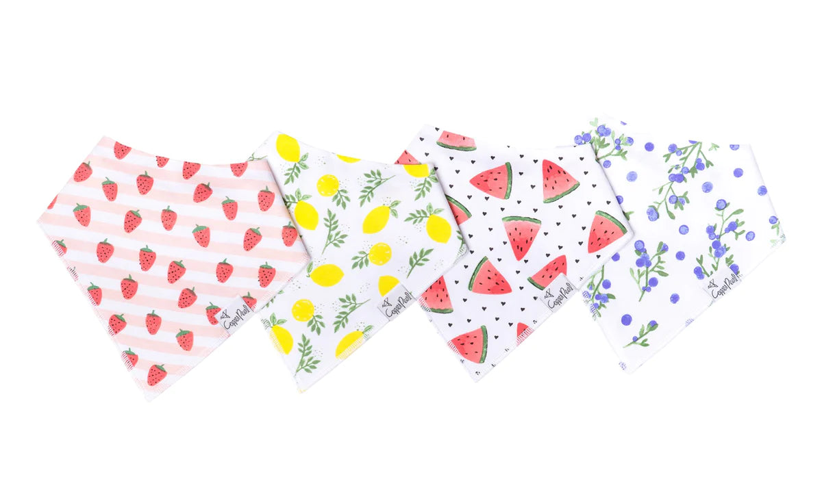 Copper Pearl Bandana Bib Sets