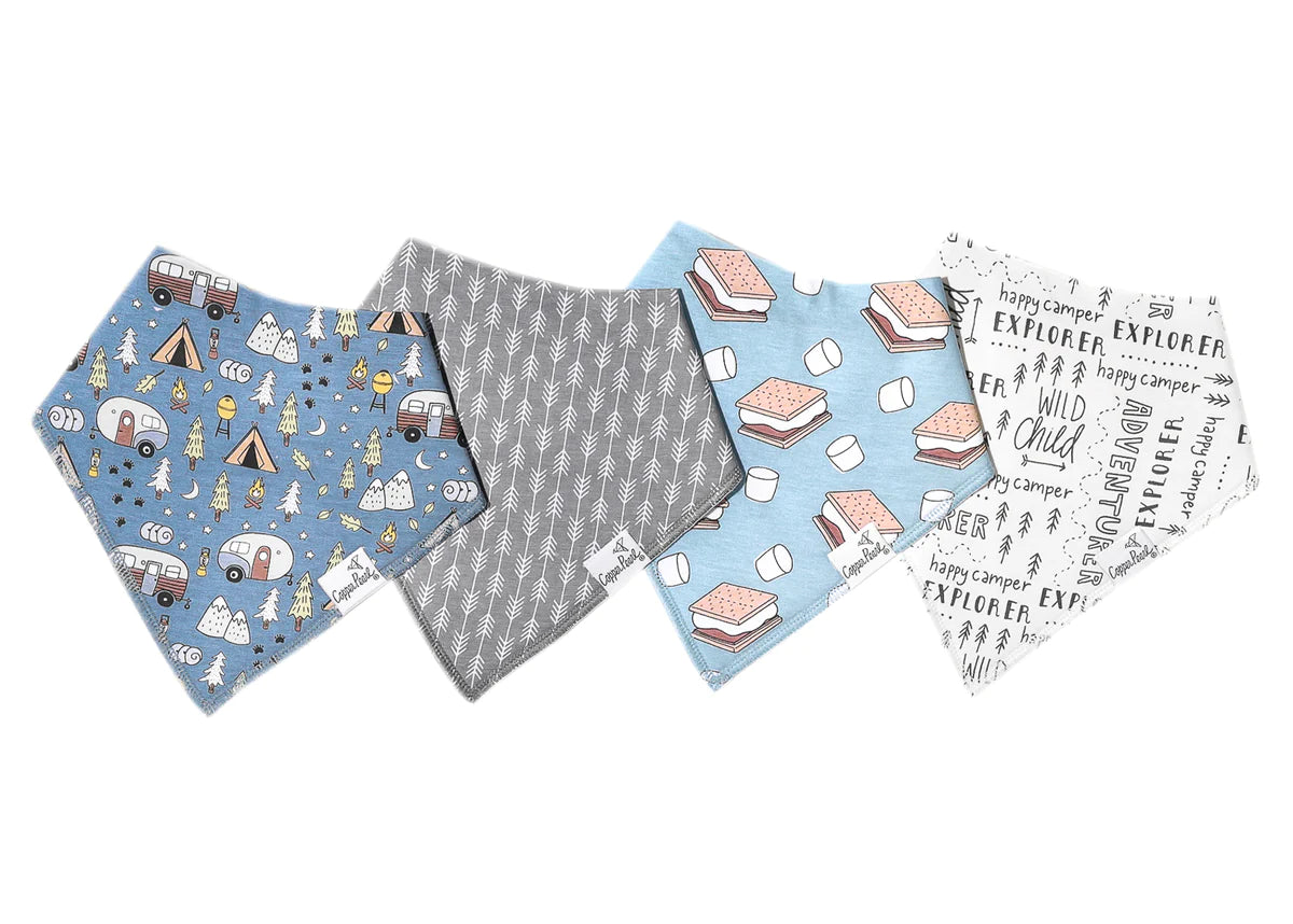 Copper Pearl Bandana Bib Sets