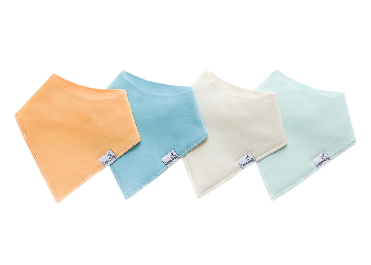 Copper Pearl Bandana Bib Sets