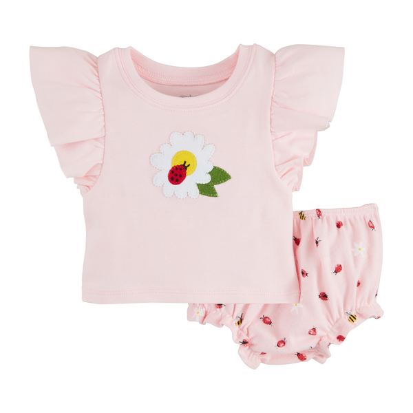 Mudpie Ladybug Pinafore Set