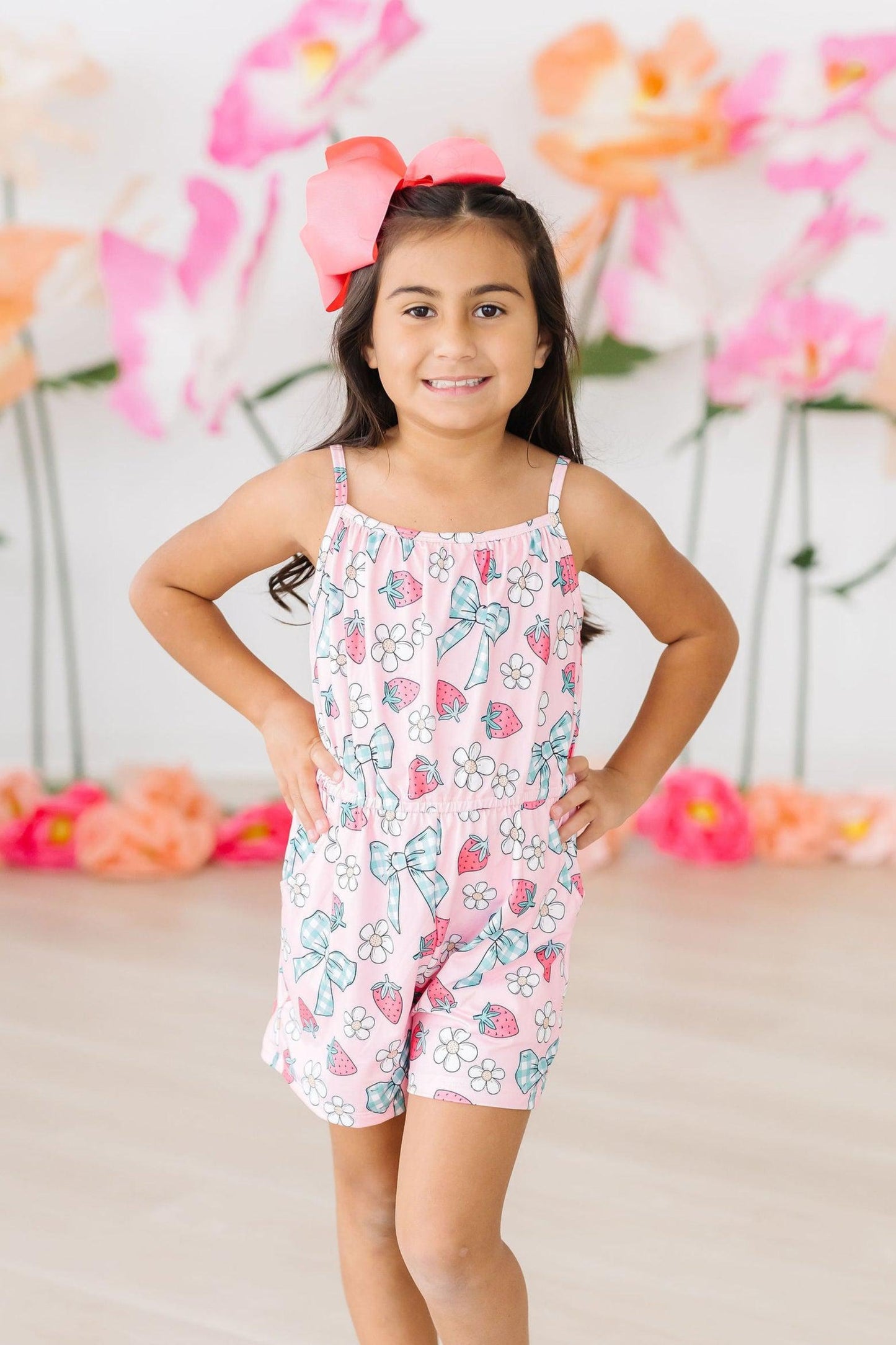 MR Berry Picnic Strappy Romper