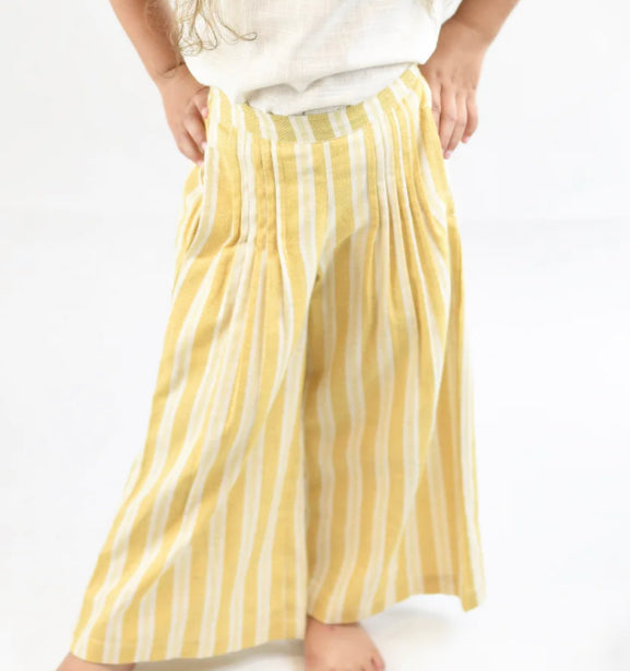 Gold Stripe Wide Leg Pant