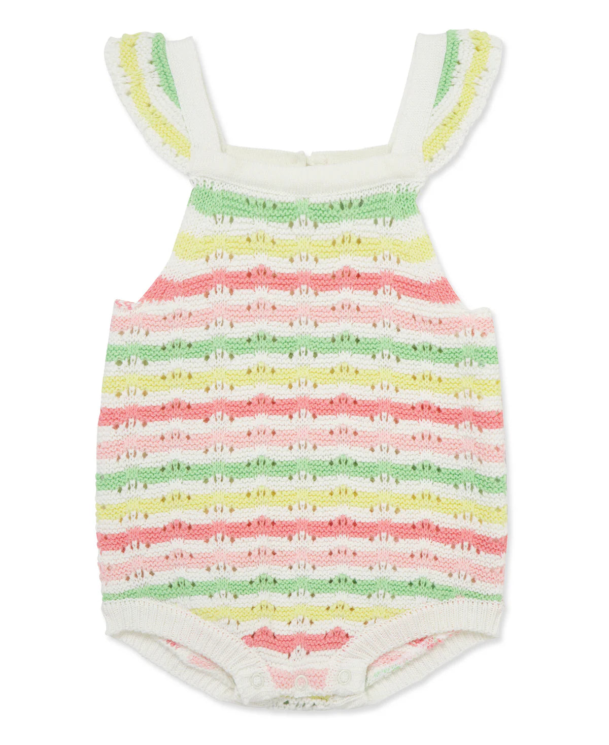 Little Me Wavy Stripe Knit Bubble