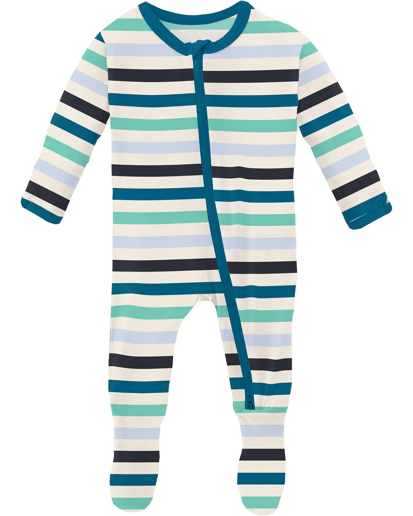 Kickee Little Boy Blue Stripe Sleeper