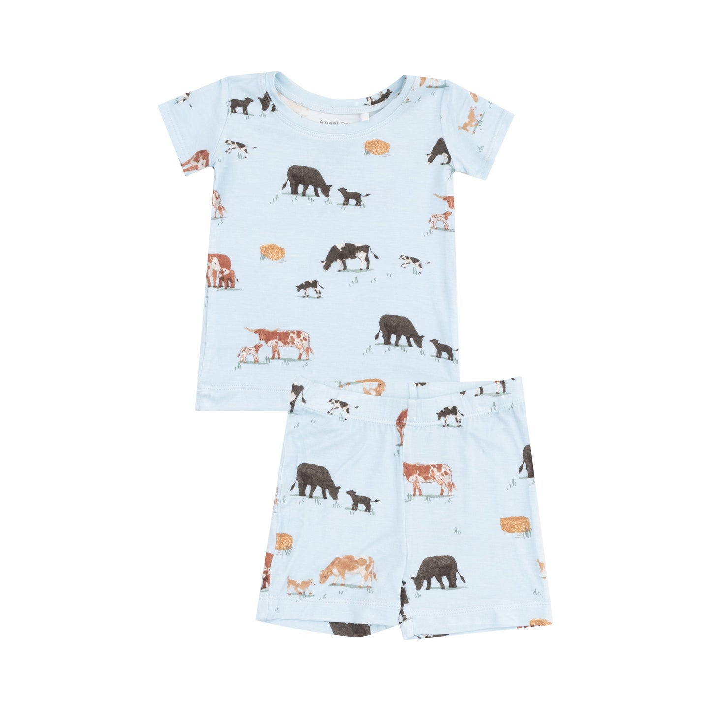 Angel Dear Blue Cow Families Loungewear Short Set