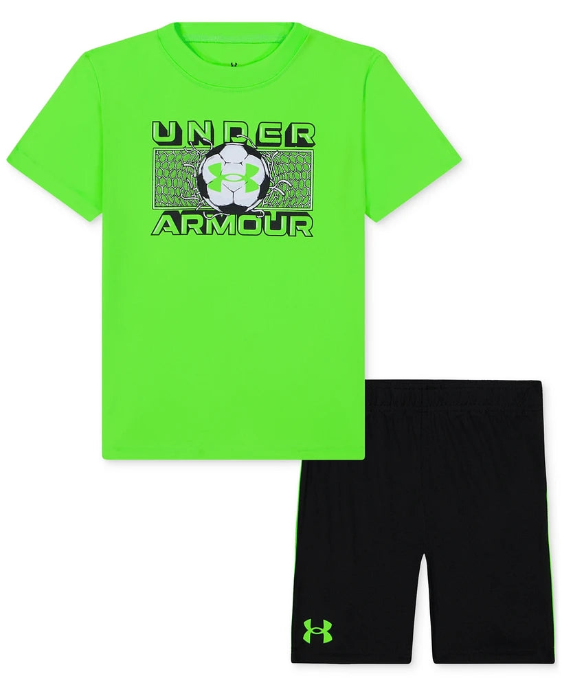 Under Armour Hyper Green & Black Short Soccer Goal Set