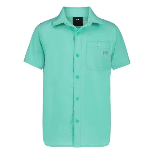 Under Armour Prism Green Drift Tide Button Up Fishing Shirt