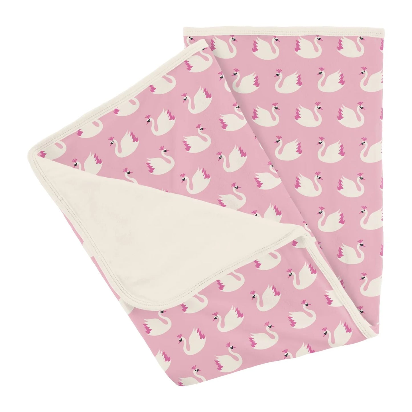 Kickee Cake Pop Swan Princess StrollerBlanket